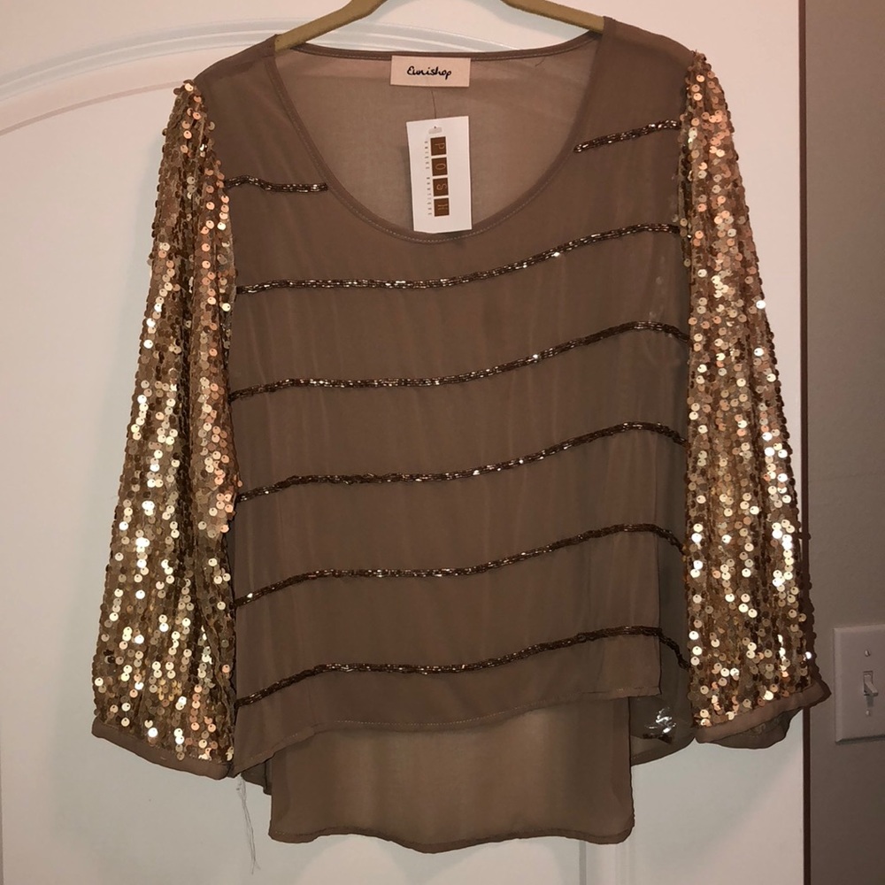 Gold blouse